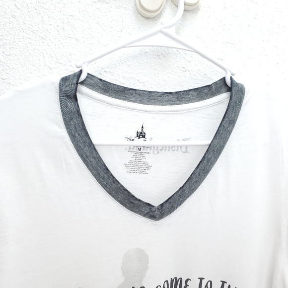 NWT Disney Store Park Ringer Style "Happy Place" Mickey Mouse Graphic Tee Shirt - Picture 5 of 10